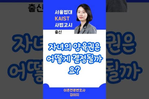 자녀의 양육권 결정
