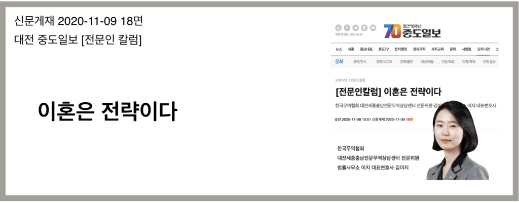 대전이혼전문변호사